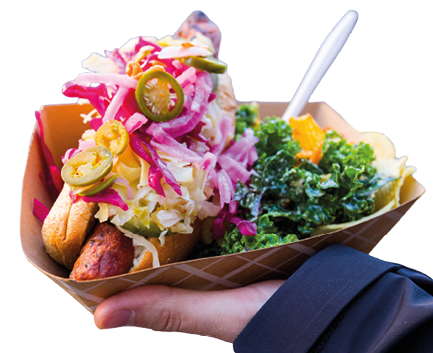 Vegan streetfood in New York