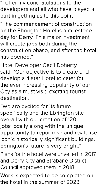  I offer my congratulations to the developers and all who have played a part in getting us to this point   The commen   