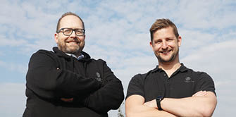 Ken Sharp, The Burnt Chef Project Ambassador and owner of Boat House Dining and The Salty Dog in Bangor, with Kris Hall, Founder of The Burnt Chef Project