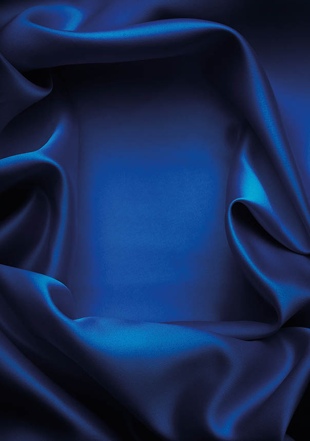Navy silk background.