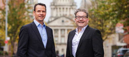 MCKEES WELCOMES ONE OF NI’S LEADING LICENSING LAWYERS AS NEW PARTNER…Chris Ross (left), Managing Partner of McKees is pictured with the commercial law firm’s newly appointed partner, Linus Murray. With an expertise in licensing and a strong track record in commercial law, Linus brings with him over 20 years’ experience which will enhance McKees’ already extensive client offering. 