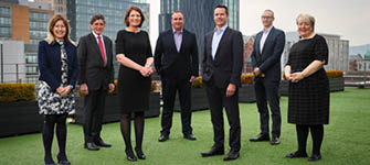LAW FIRM MCKEES APPOINTS NEW PARTNER…Jill Annett, who joined McKees as a Trainee in 2008, has been appointed as a Partner and will play a key role in the strategic direction of the Belfast-based law firm.  Pictured at the announcement are Partners of McKees Andrea McCann, Leonard Edgar, Jill Annett, Don Thompson, Chris Ross (Managing Partner), Philip McBride and Avril McCammon (Head of Banking).