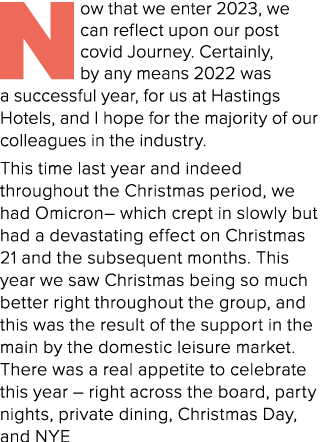 Now that we enter 2023, we can reflect upon our post covid Journey. Certainly, by any means 2022 was a successful yea...