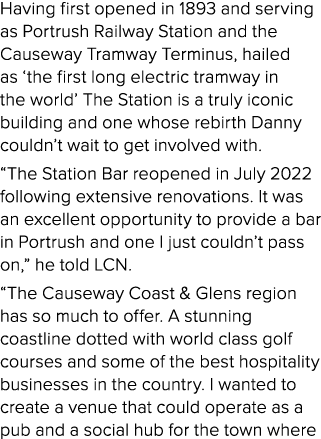 Having first opened in 1893 and serving as Portrush Railway Station and the Causeway Tramway Terminus, hailed as ‘the...