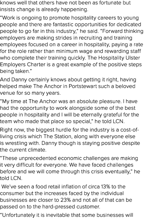 knows well that others have not been as fortunate but insists change is already happening. “Work is ongoing to promot...