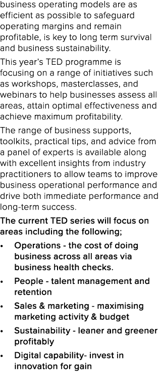 business operating models are as efficient as possible to safeguard operating margins and remain profitable, is key t...