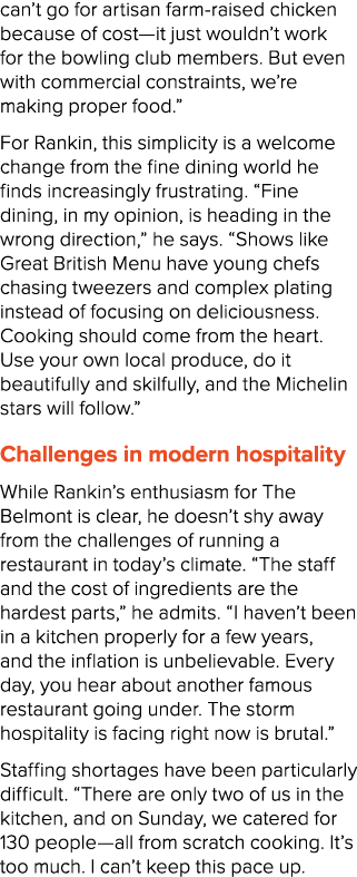 can’t go for artisan farm raised chicken because of cost—it just wouldn’t work for the bowling club members. But even...