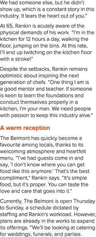 We had someone else, but he didn’t show up, which is a constant story in this industry. It tears the heart out of you...