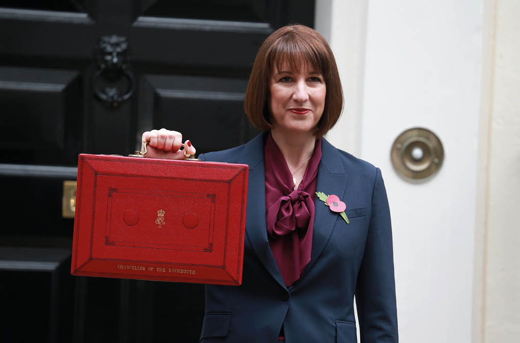 London, United Kingdom - october 30, 2024: Rachel Reeves, UK chancellor of the exchequer, poses outside 11 Downing Street ahead of presenting her budget to parliament in London, England.