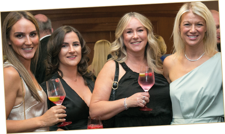 Elaine Bate, Michelle Farrell, Allison Berryman, Jennifer Moore and former Miss NI Meagan Green