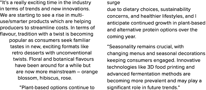 “It’s a really exciting time in the industry in terms of trends and new innovations. We are starting to see a rise in...