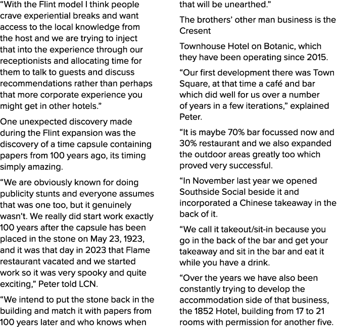 “With the Flint model I think people crave experiential breaks and want access to the local knowledge from the host a...