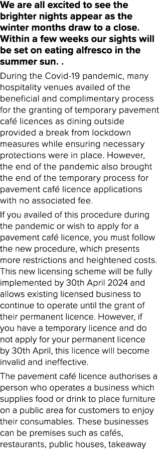 We are all excited to see the brighter nights appear as the winter months draw to a close. Within a few weeks our sig...