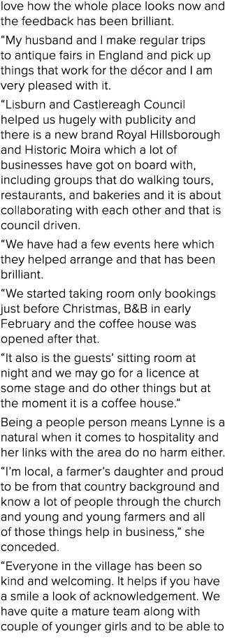 love how the whole place looks now and the feedback has been brilliant. “My husband and I make regular trips to antiq...