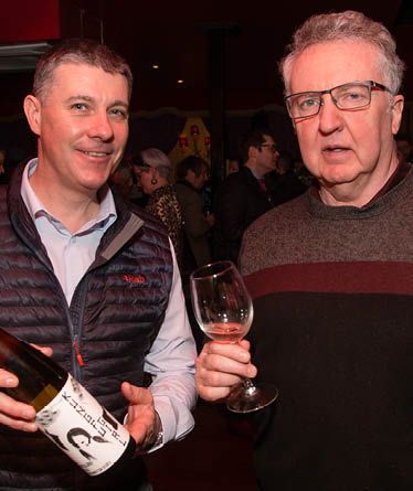David McMullan of Tennent's NI with Alastair Bell, VP Northern Ireland Wine & Spirit Institute.