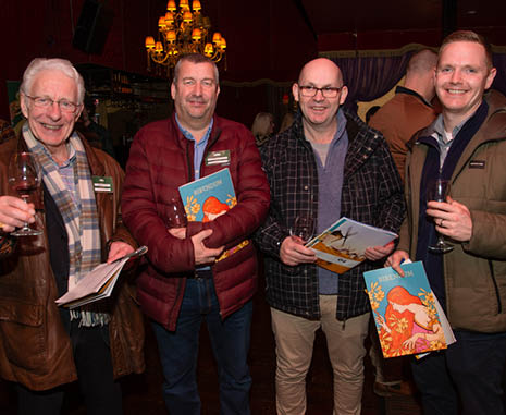 Denis Broderick with Kenny Gault , Stephen Morrison, and Johnny Curran, of Royal Portrush Golf Club.
