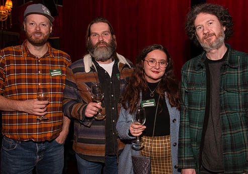 Kris Charteris, Tim McIlreavy, India Marks and Nigel Somerville, of Kiwi's Brew Bar, Portrush.