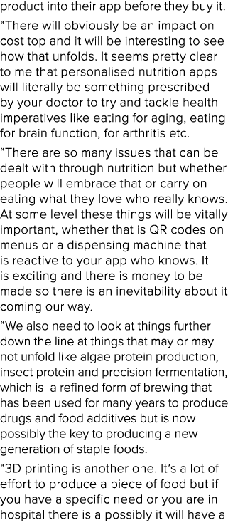 product into their app before they buy it. “There will obviously be an impact on cost top and it will be interesting ...