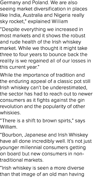 Germany and Poland. We are also seeing market diversification in places like India, Australia and Nigeria really sky ...