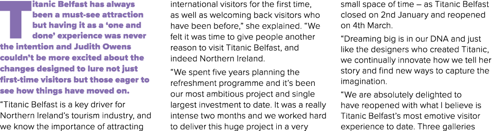 Titanic Belfast has always been a must see attraction but having it as a ‘one and done’ experience was never the inte...