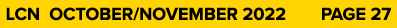 LCN OCTOBER/NOVEMBER 2022 PAGE 27
