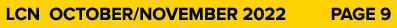 LCN OCTOBER/NOVEMBER 2022 PAGE 9