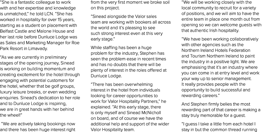 “She is a fantastic colleague to work with and her expertise and knowledge is unmatched,” he told LCN. “She has worke...