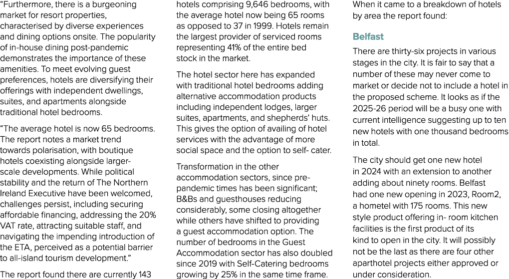 “Furthermore, there is a burgeoning market for resort properties, characterised by diverse experiences and dining opt...