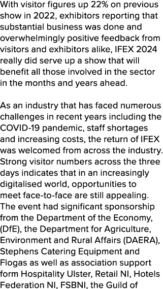 With visitor figures up 22% on previous show in 2022, exhibitors reporting that substantial business was done and ove...
