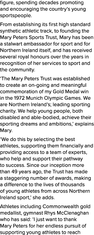 figure, spending decades promoting and encouraging the country’s young sportspeople. From establishing its first high...