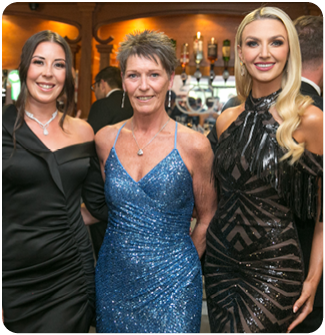 Rachel McConnell, Sue Gill and former Miss NI Meagan Green