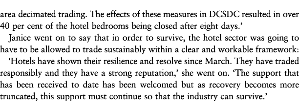 area decimated trading  The effects of these measures in DCSDC resulted in over 40 per cent of the hotel bedrooms bei   
