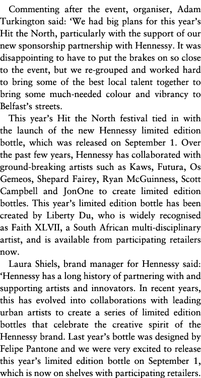Commenting after the event, organiser, Adam Turkington said:  We had big plans for this year s Hit the North, particu   