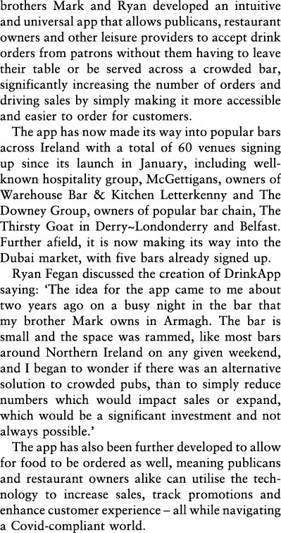 brothers Mark and Ryan developed an intuitive and universal app that allows publicans, restaurant owners and other le   