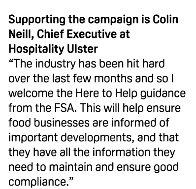  Supporting the campaign is Colin Neill, Chief Executive at Hospitality Ulster  The industry has been hit hard over t   