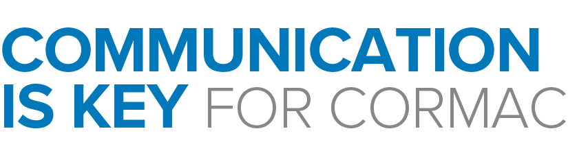 Communication is key for Cormac