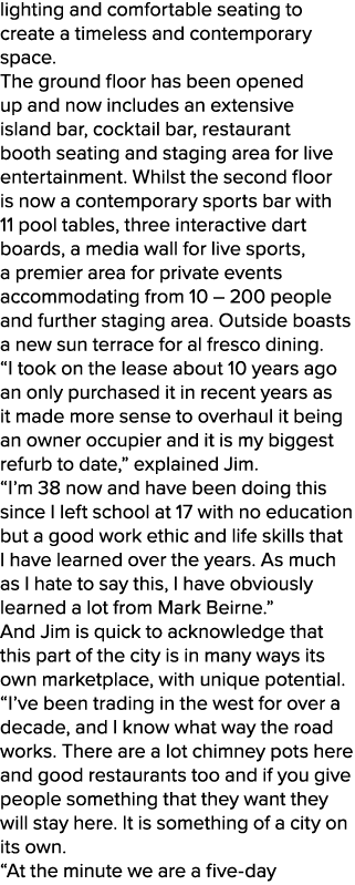 lighting and comfortable seating to create a timeless and contemporary space. The ground floor has been opened up and...