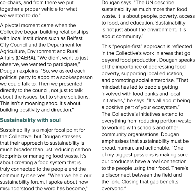co chairs, and from there we put together a proper vehicle for what we wanted to do.” A pivotal moment came when the ...