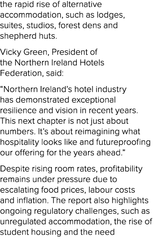 the rapid rise of alternative accommodation, such as lodges, suites, studios, forest dens and shepherd huts. Vicky Gr...