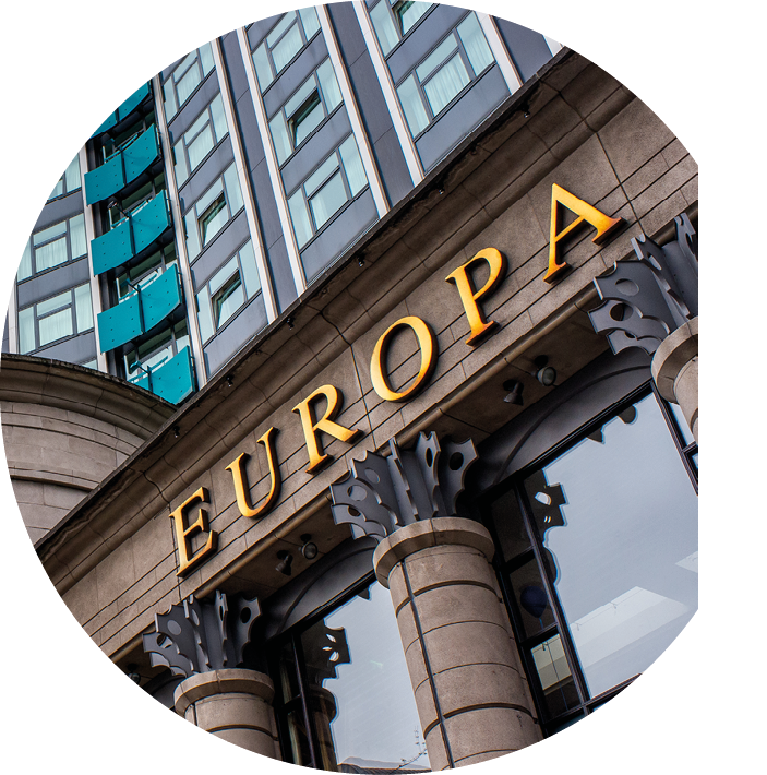 Belfast, Northern Ireland - April 25, 2011: The Europa Hotel is famously known as europe's most bombed Hotel, it was damaged 33 times by IRA bombs between 1970 and 1994.