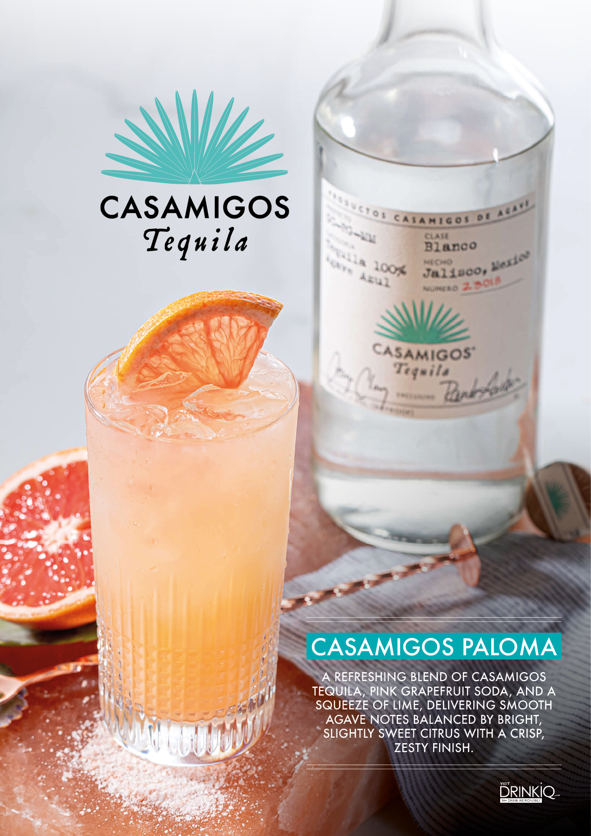 A glass of pink liquid with a slice of orange on top. Description generated by AI