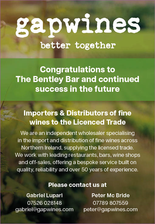 A flyer for Gapwines. Description generated by AI