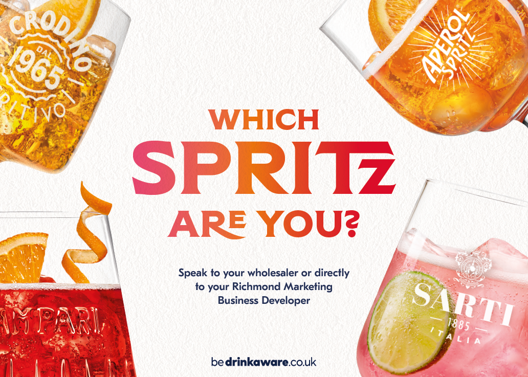 A poster advertising Spritzy. Description generated by AI