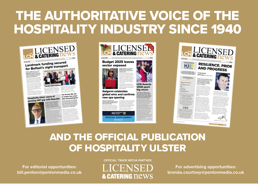A magazine cover with the title “The Authoritative Voice of the Hospitality Industry Since 1947". Description generated by AI