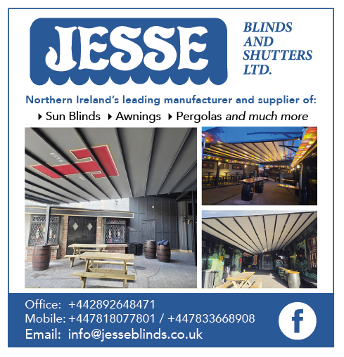 A poster advertising blinds and shutter services. Description generated by AI
