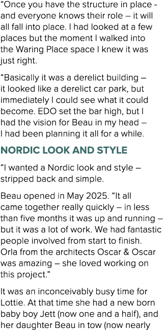 “Once you have the structure in place and everyone knows their role – it will all fall into place. I had looked at a ...