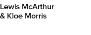 Lewis McArthur & Kloe Morris 