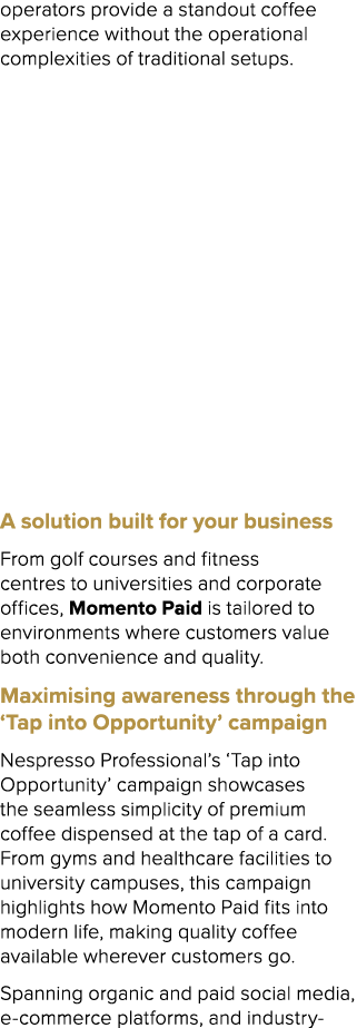 operators provide a standout coffee experience without the operational complexities of traditional setups. Key benefi...