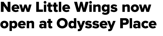 New Little Wings now open at Odyssey Place