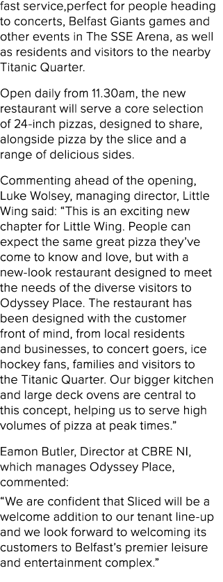 fast service,perfect for people heading to concerts, Belfast Giants games and other events in The SSE Arena, as well ...